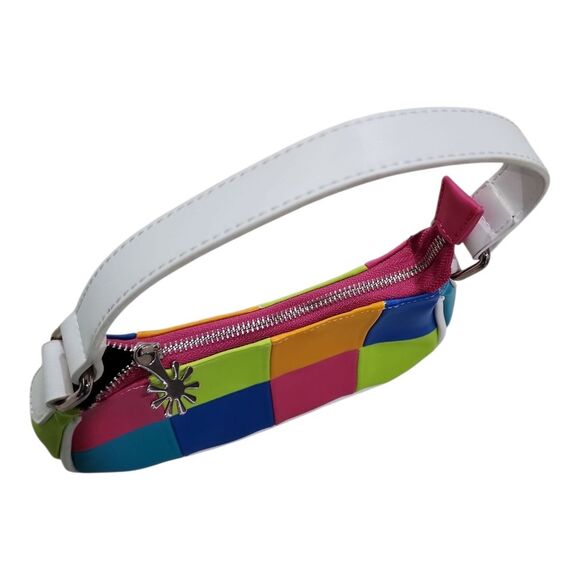 Delia’s patchwork shoulder bag 90s Y2k Nostalgia Colorful Indie - Picture 10 of 10